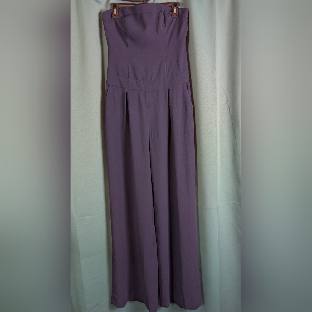 Sam Edelman Strapless Wide-leg Jumpsuitβ Size 12 NWT. - Picture 1 of 8
